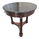 Mahogany gueridon with a marble top