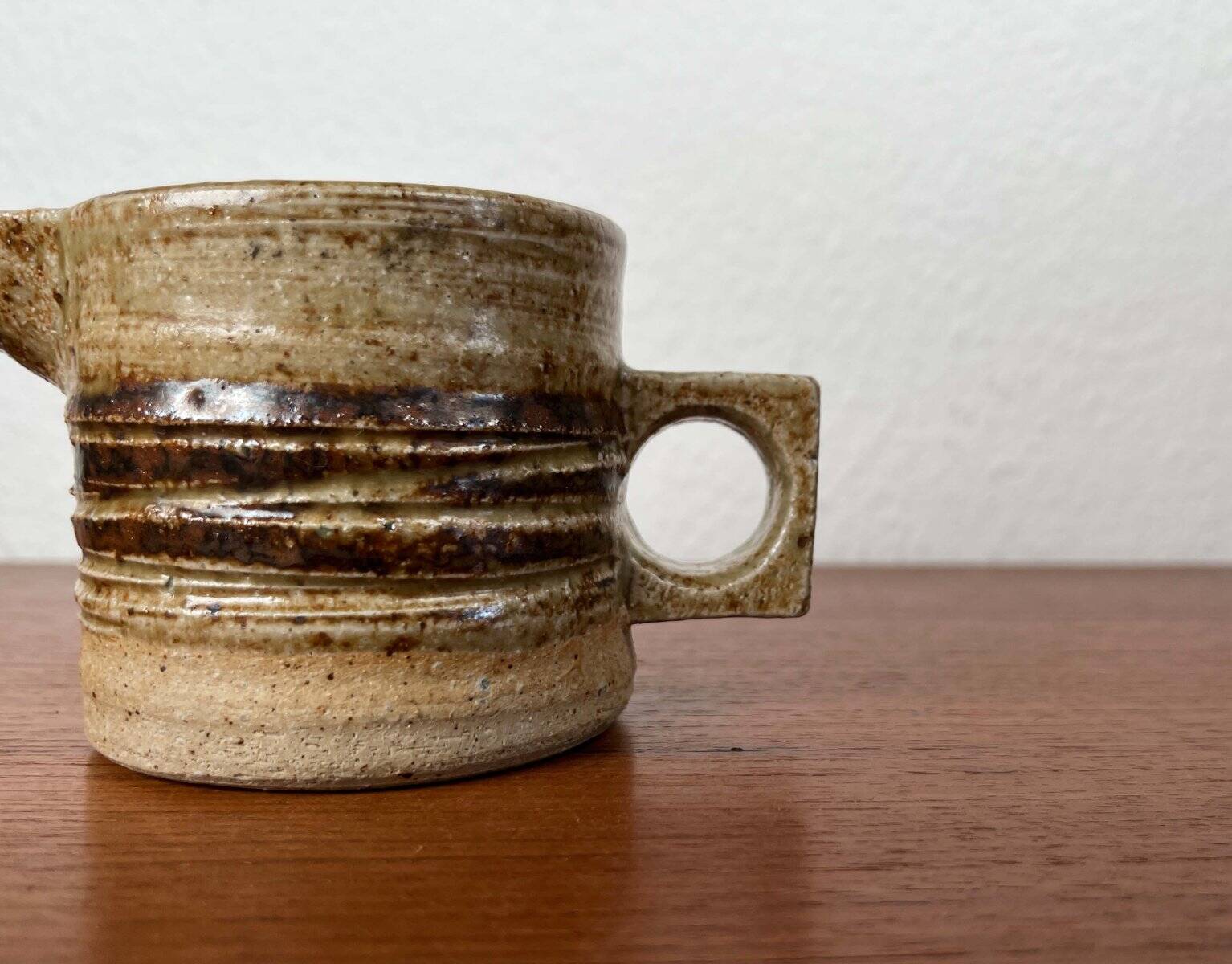 Mid-century studio pottery carafe by Tue Poulsen for Tue Keramik, 1960s.