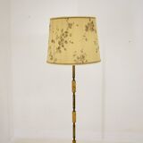 Czechoslovakia mid-century floor lamp in alabaster and brass, 1950s