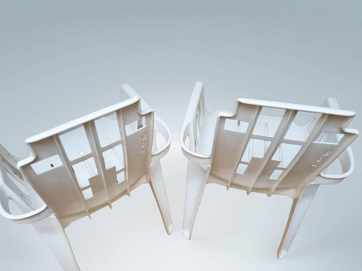 Stackable Plastic Boston Chair by Pierre Paulin for Henry Massonnet 1980s