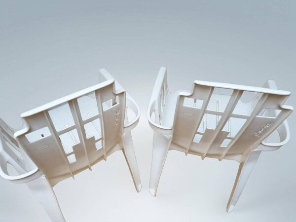 Chaise Boston empilable en plastique par Pierre Paulin pour Henry Massonnet années 1980