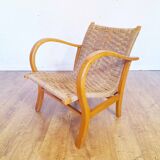 Armchair in rope and wood by Ercih Dieckmann 1930