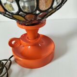 Lamp: Richard Essig lamp base + stained glass globe