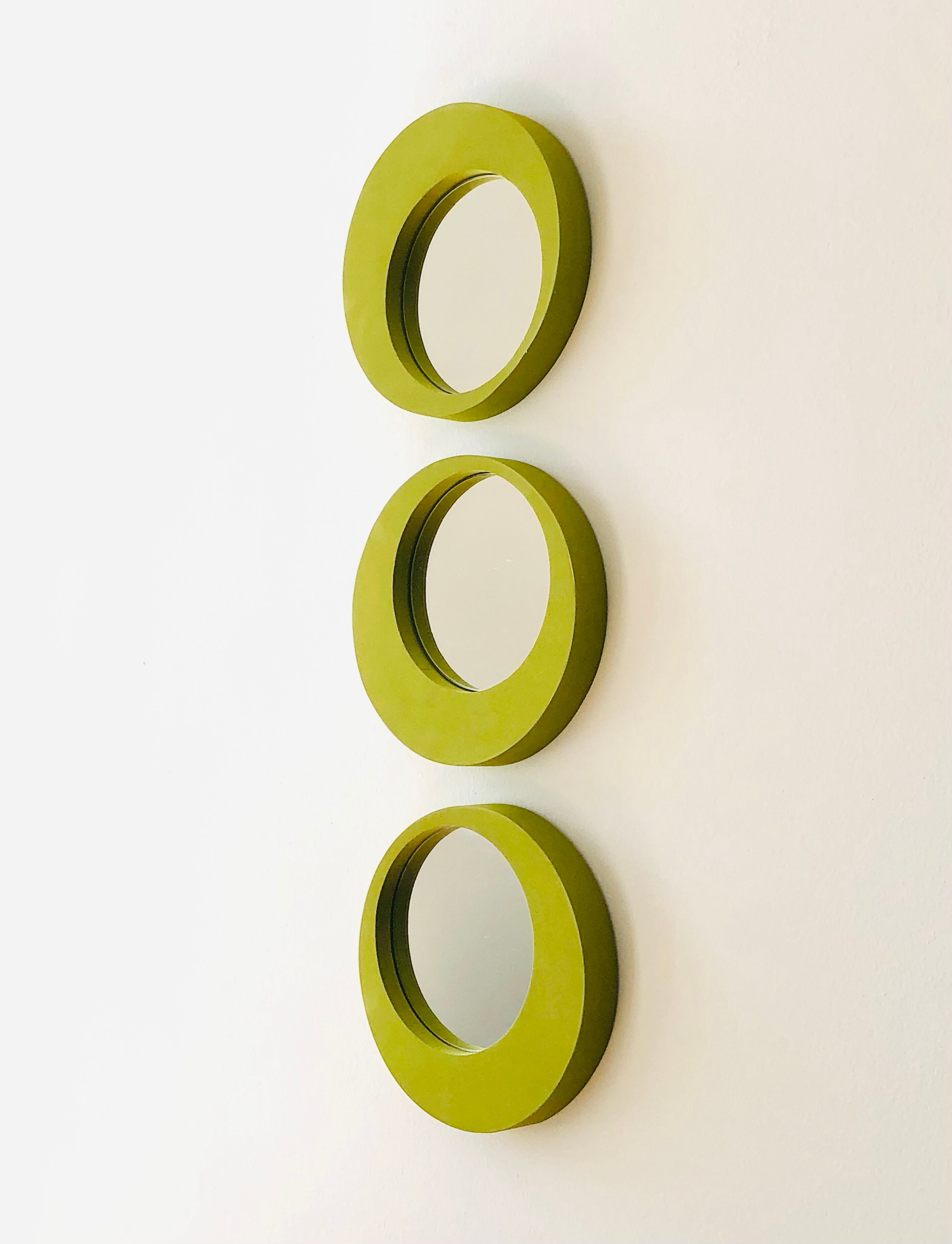 Trio of vintage Ikea wall mirrors