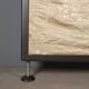 Large antique screen in coloured and embroidered silk, 19th century.