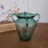 Small glass vase with 4 handles