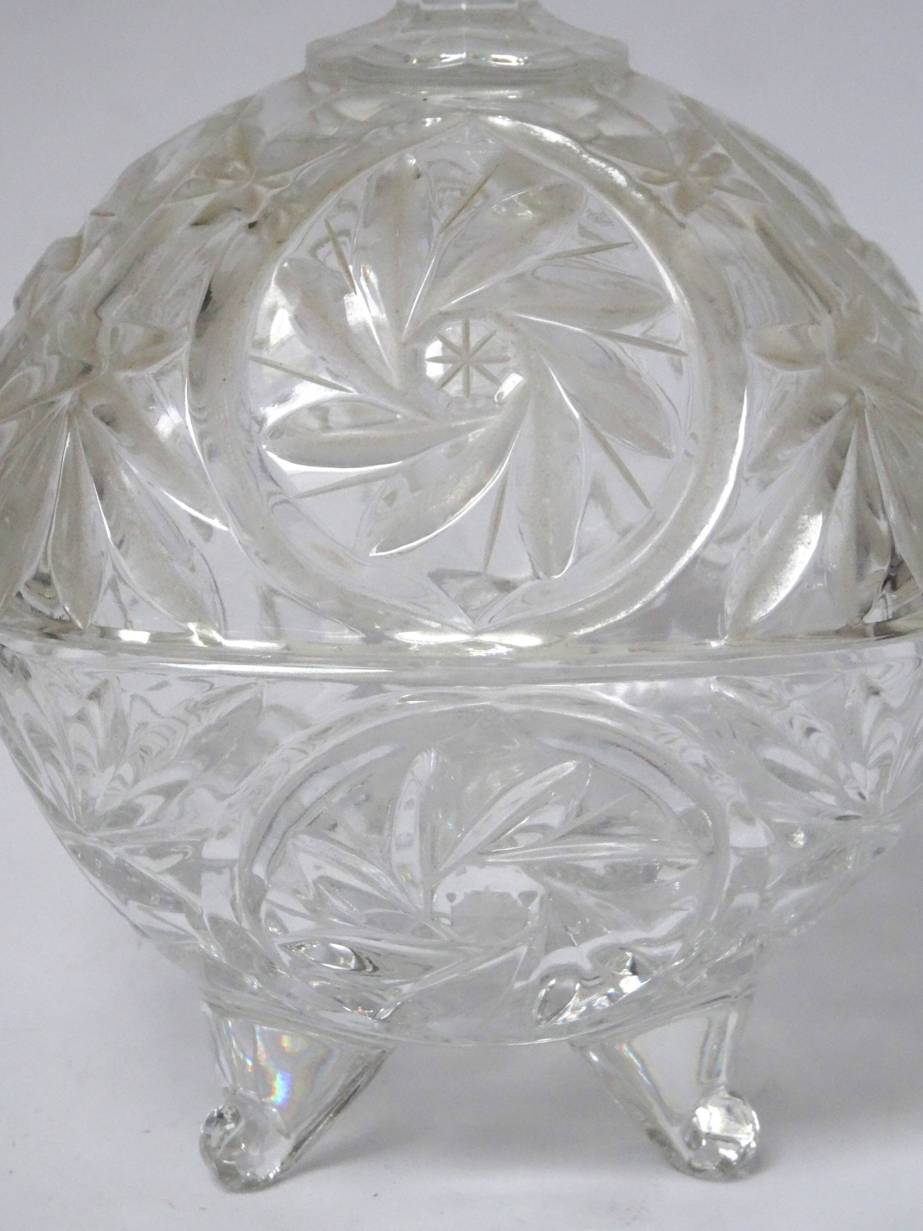 Square crystal candy box