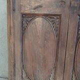 Anciennes portes de placard, bibliothèque murale en hêtre (2)