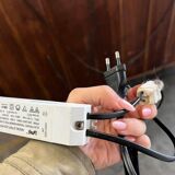 Vintage industrial wooden display cabinet / school cabinet