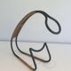 Lacquered metal and rattan bottle holder