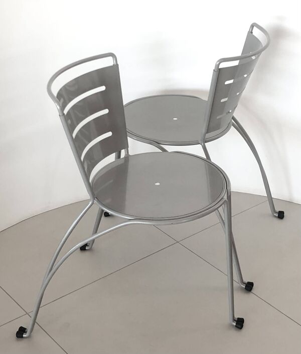 Chaises Jardin de la Fontaine par jean-Michel Wilmotte pour Tebong, France 1987