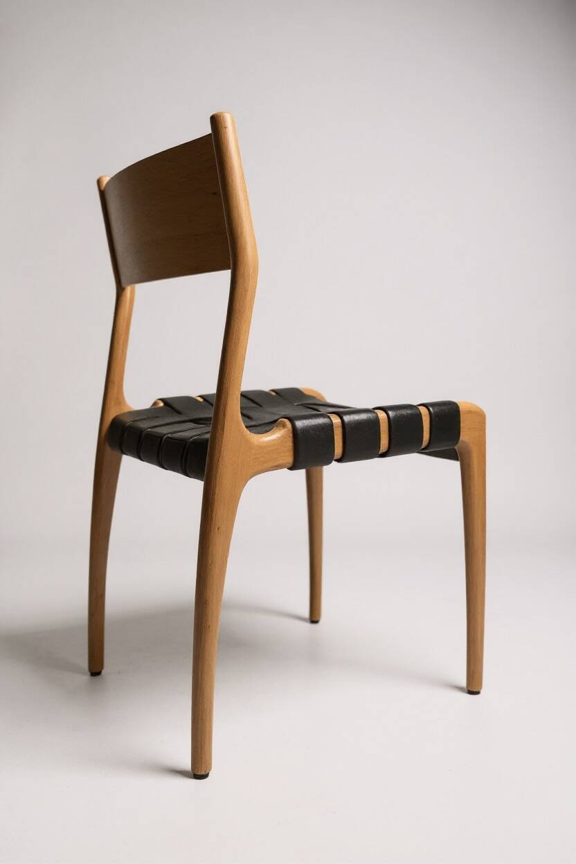 Set of 6 Italian Scandinavian Gessef chairs