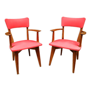 Paire de fauteuils scandinaves