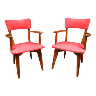 Pair of Scandinavian armchairs