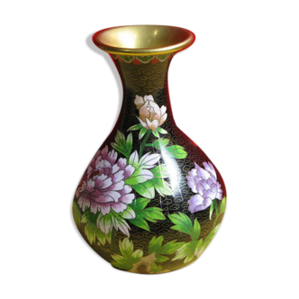 Vase ancien cloisonné 21cm