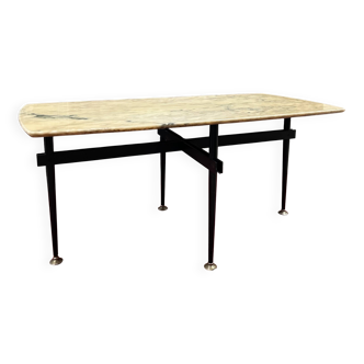 Table avec plateau en marbre