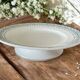 Antique mignardise dish on a pedestal in Saint-Amand earthenware (Nord)