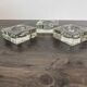 Set of 3 Cubic Glass Candle Holders