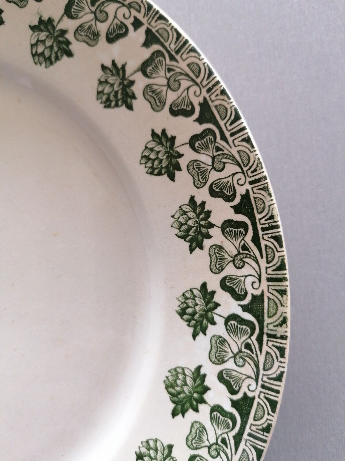 Set of 12 plates clover Badonviller ft