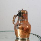 Coquemar ancien, pichet, cuivre ancien, 19eme