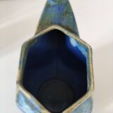 Enamelled ceramic pitcher signed alpho