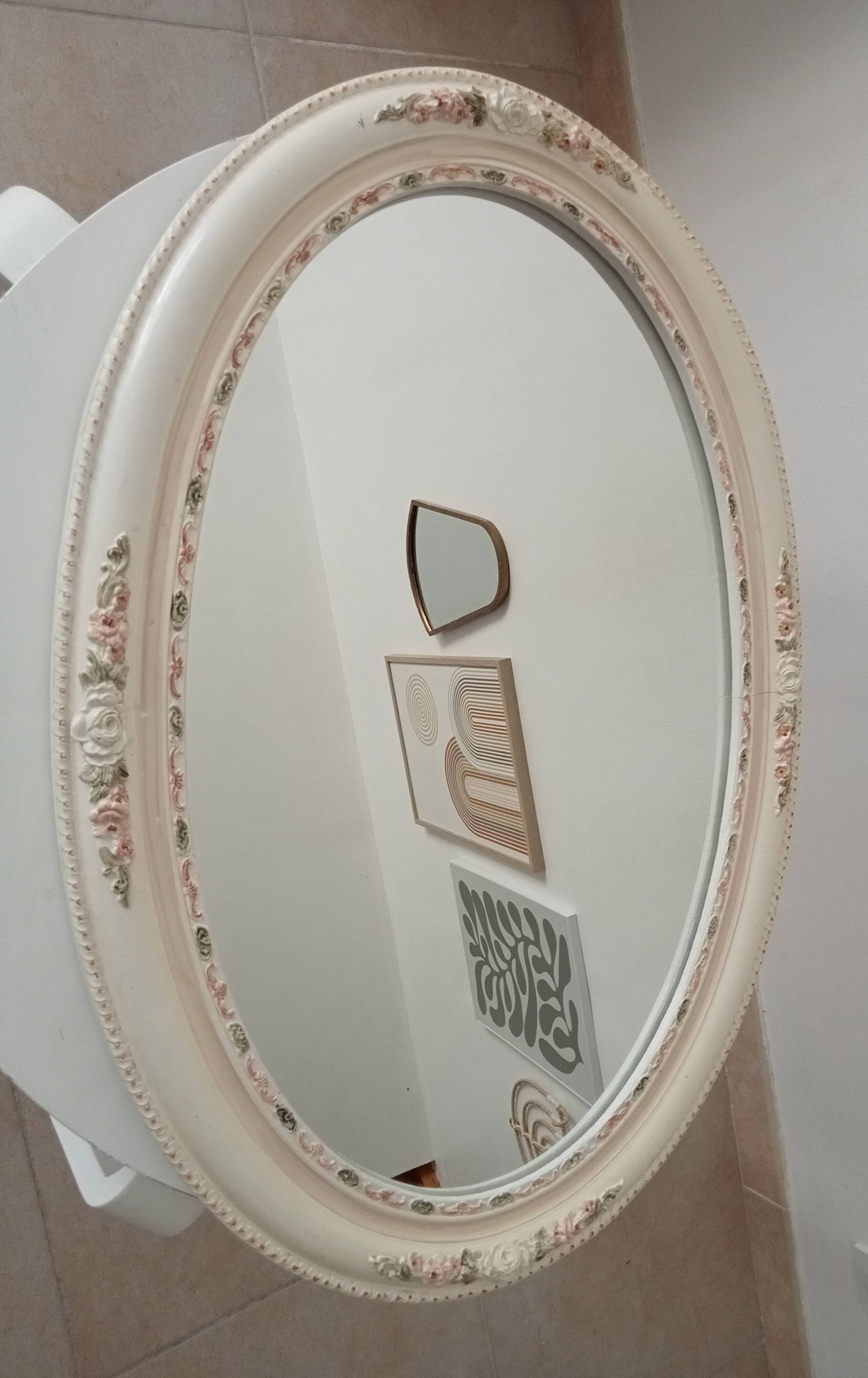 Vintage ceramic mirror from the 60s/70s.