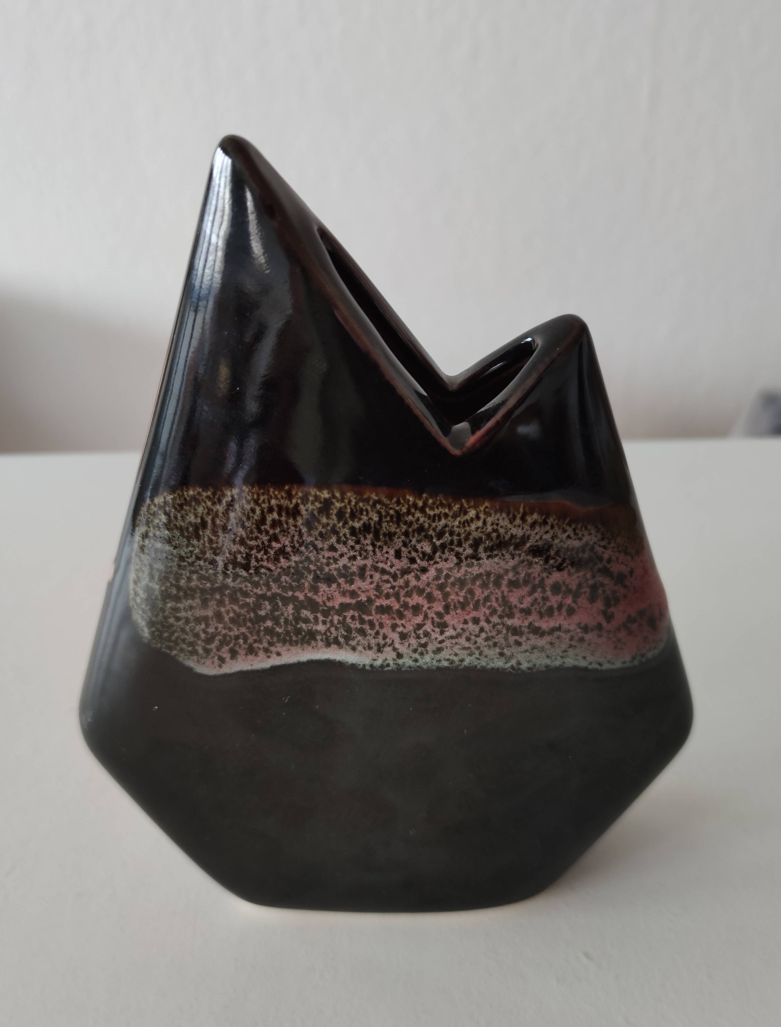 Virebent porcelain Vintage vase 1970 TBE