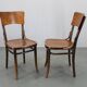 Paire de chaises en bois courbé Thonet Art Nouveau, Tchécoslovaquie, années 1920.