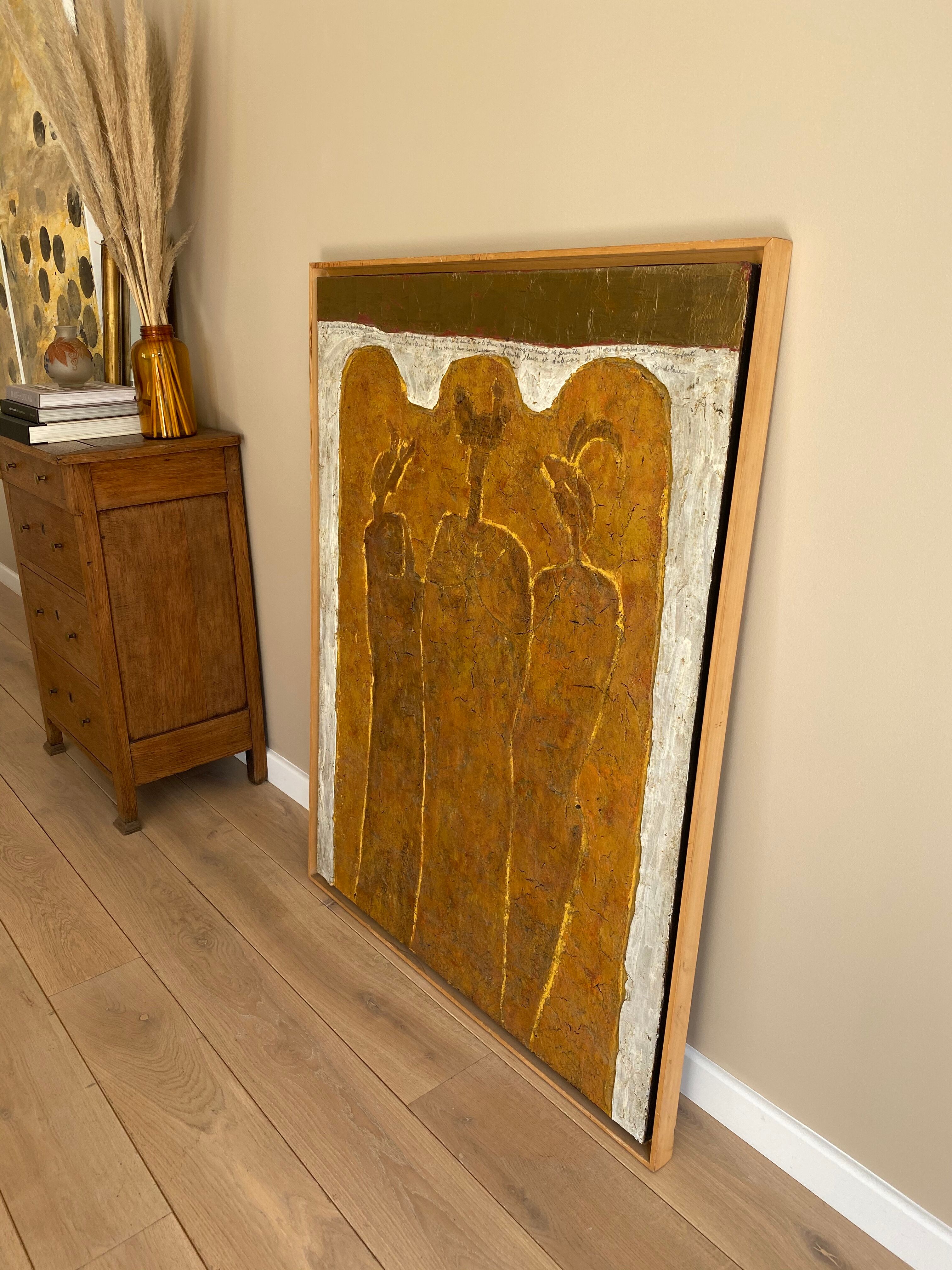 Painting "Two Good Sisters" by Baudelaire by Anne Marries GAIGNON