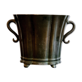 Danish metal vase Disko, by Just Andersen, 1920s/30s/Art Deco