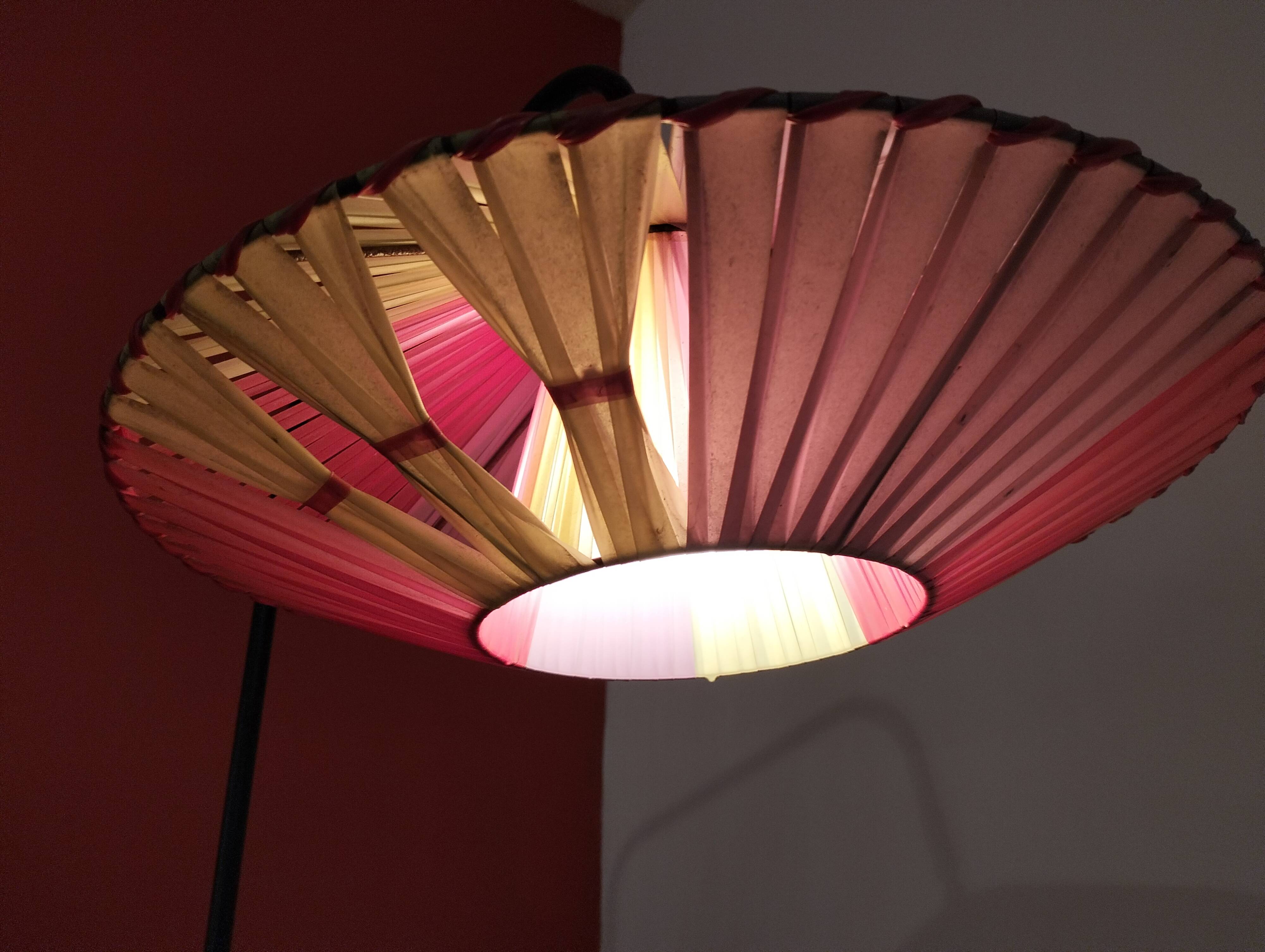 Vintage floor lamp from the 1960s for bedroom or living room.