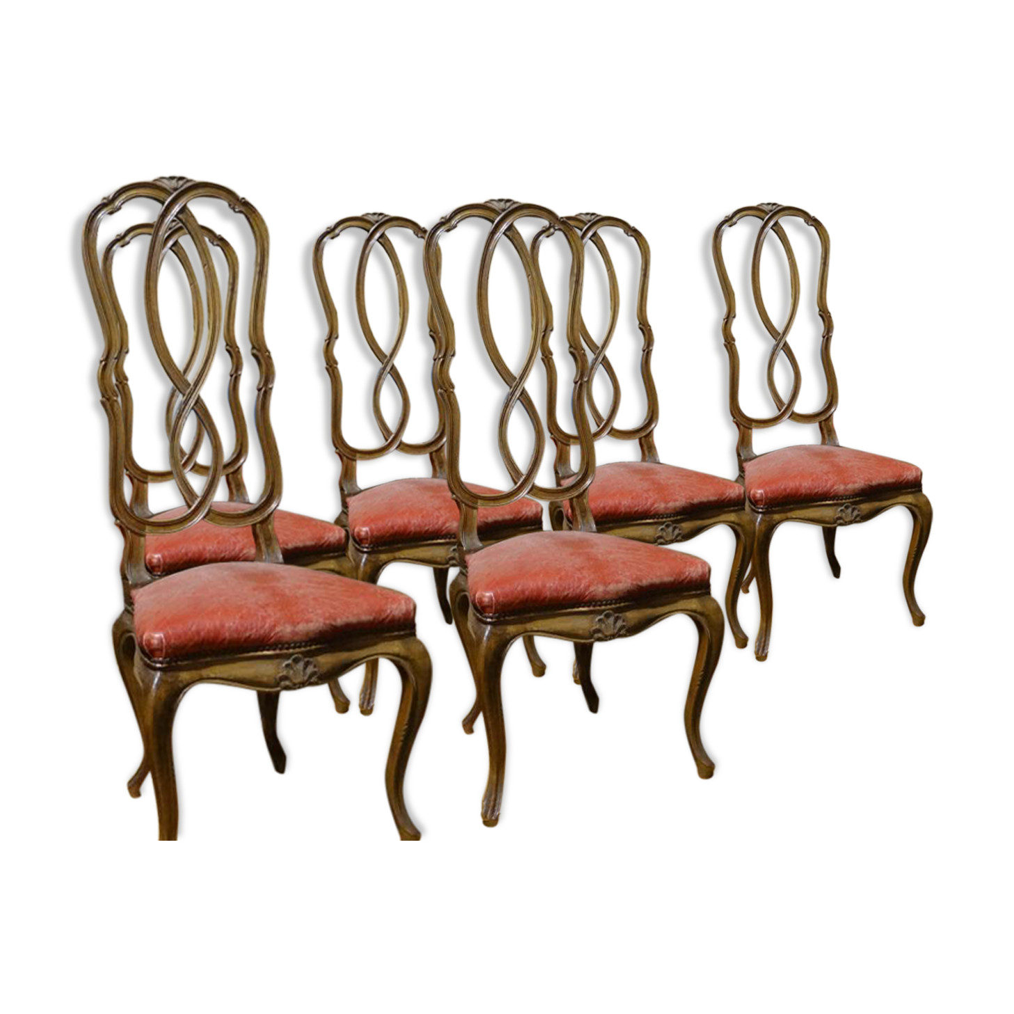 Six chairs Venetian era 1900