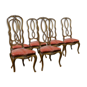 Six chairs Venetian era 1900