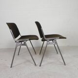 Set of 2 Castelli Dsc Axis 106 chairs by Giancarlo Piretti, 1970s