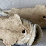 2 fish slip vases