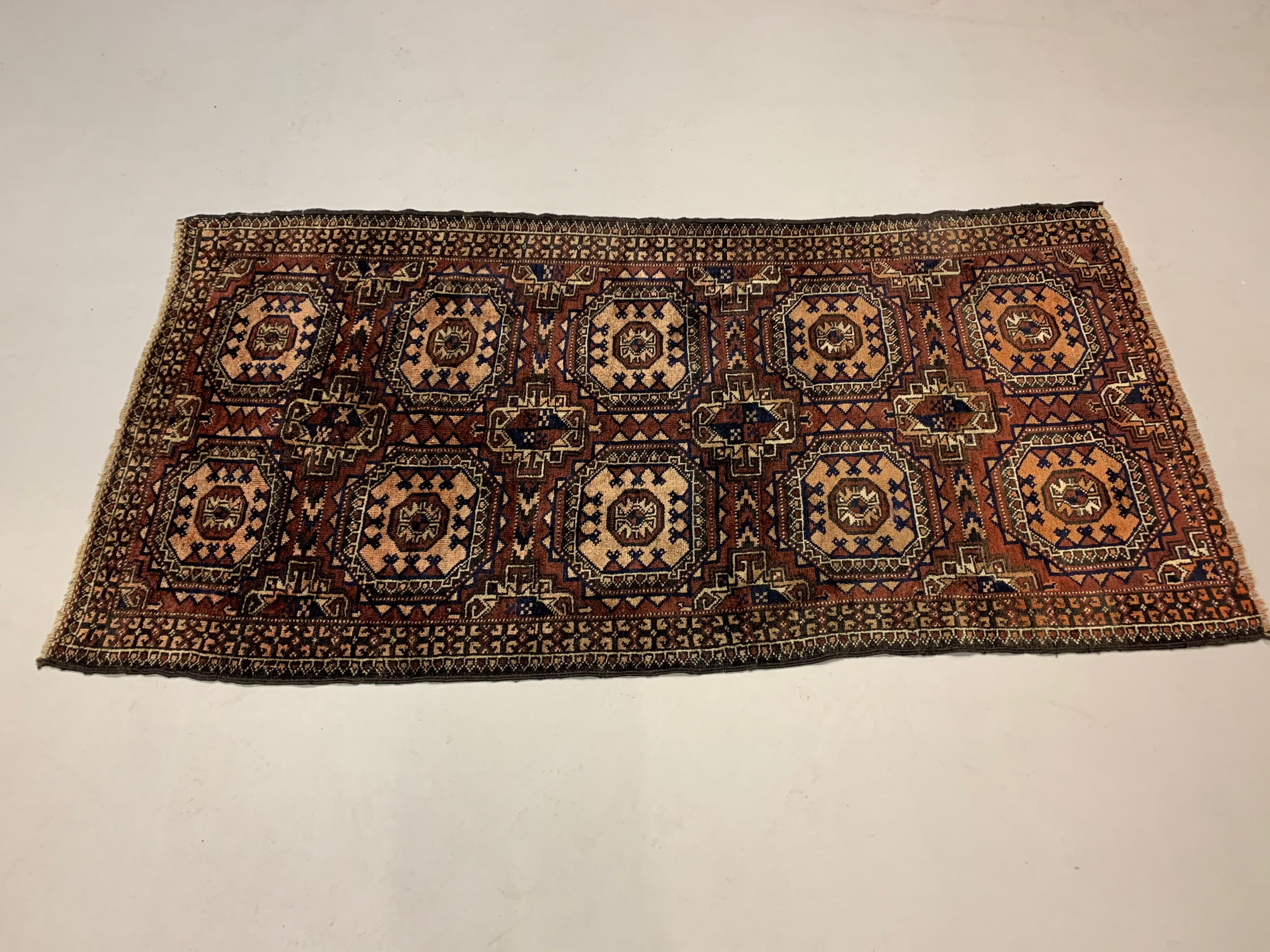 Vintage Taimuri Afghan Tribal rug 188x94 cm