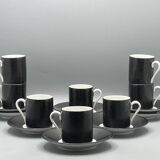 Coffee service for 8 people, Limoges porcelain