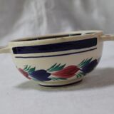 Ceramic eared bowl signed HB Quimper