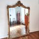 Large gilded mirror louis XV rockery  142x99cm