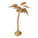 Pencil Reed rattan bamboo coconut palm tree floor lamp, Mario Lopez Torres, 1970s