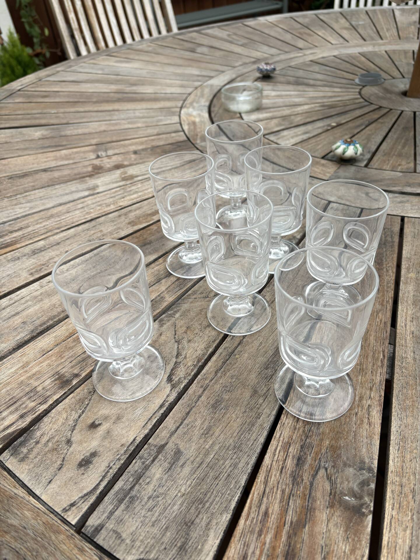 Vintage wine glasses