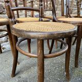 Set of 10 Thonet Fischel restaurant bistro chairs mismatch b
