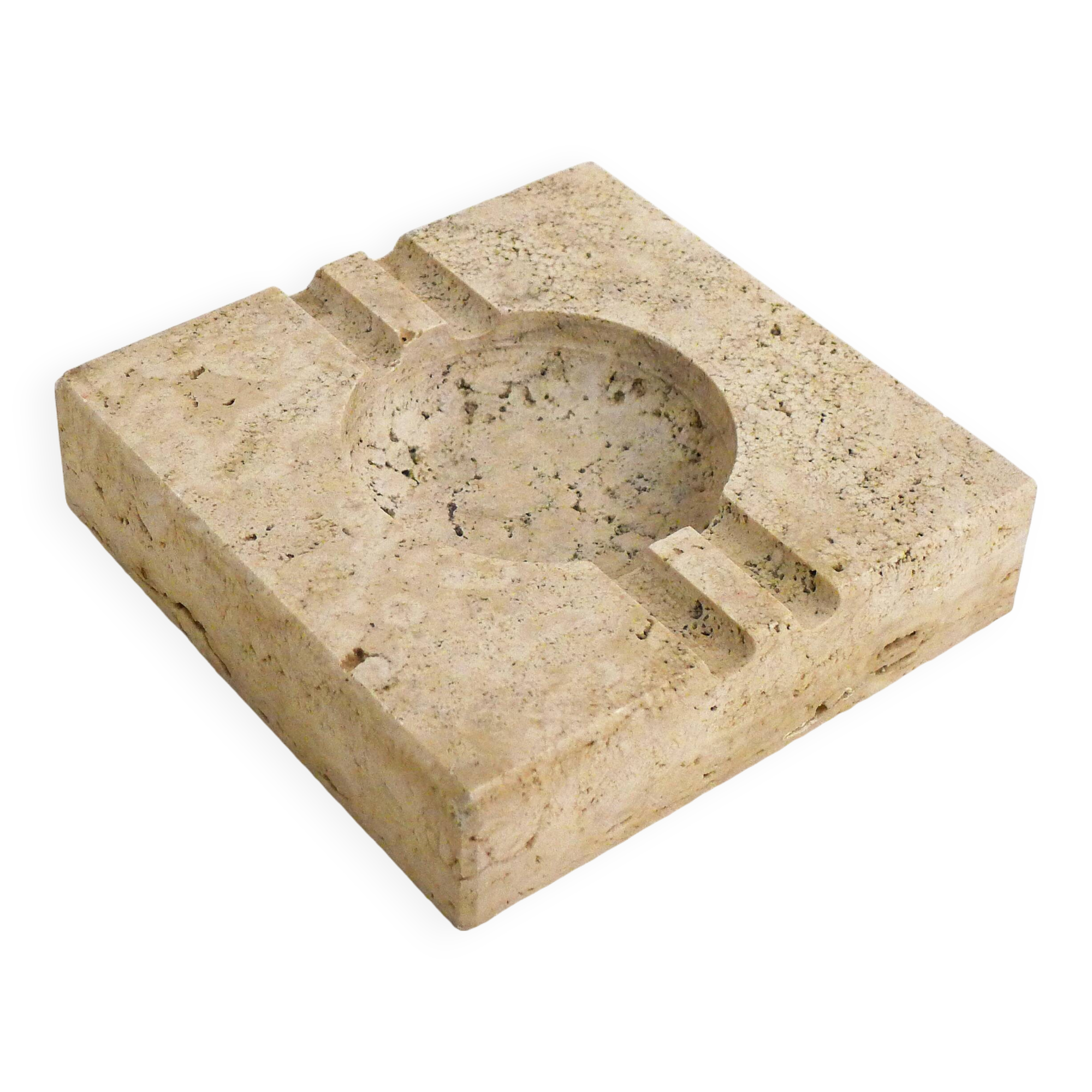 Vintage travertine ashtray