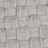 Vintage handmade wooden stool and rope