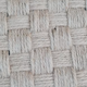 Vintage handmade wooden stool and rope