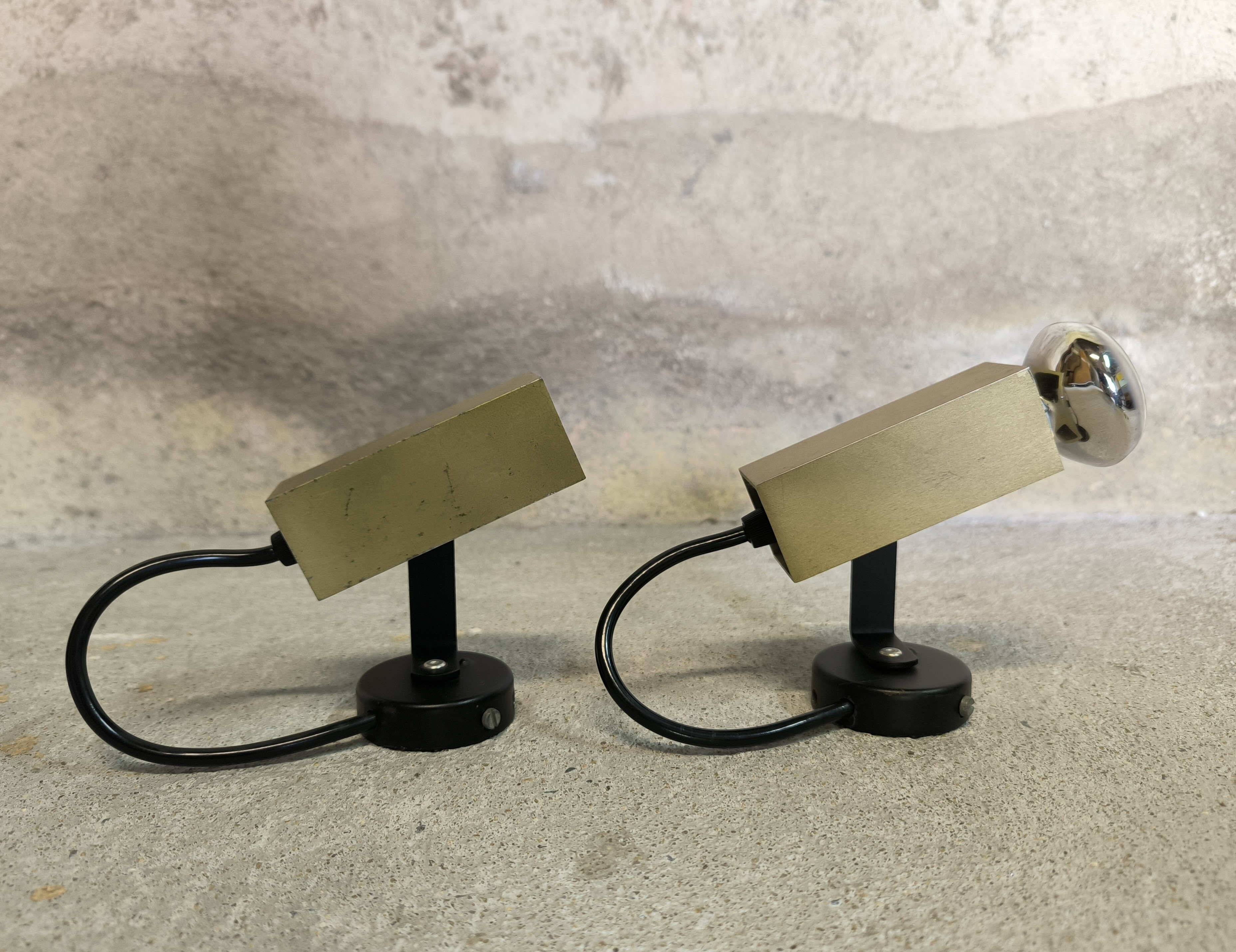 Pair of vintage spotlights