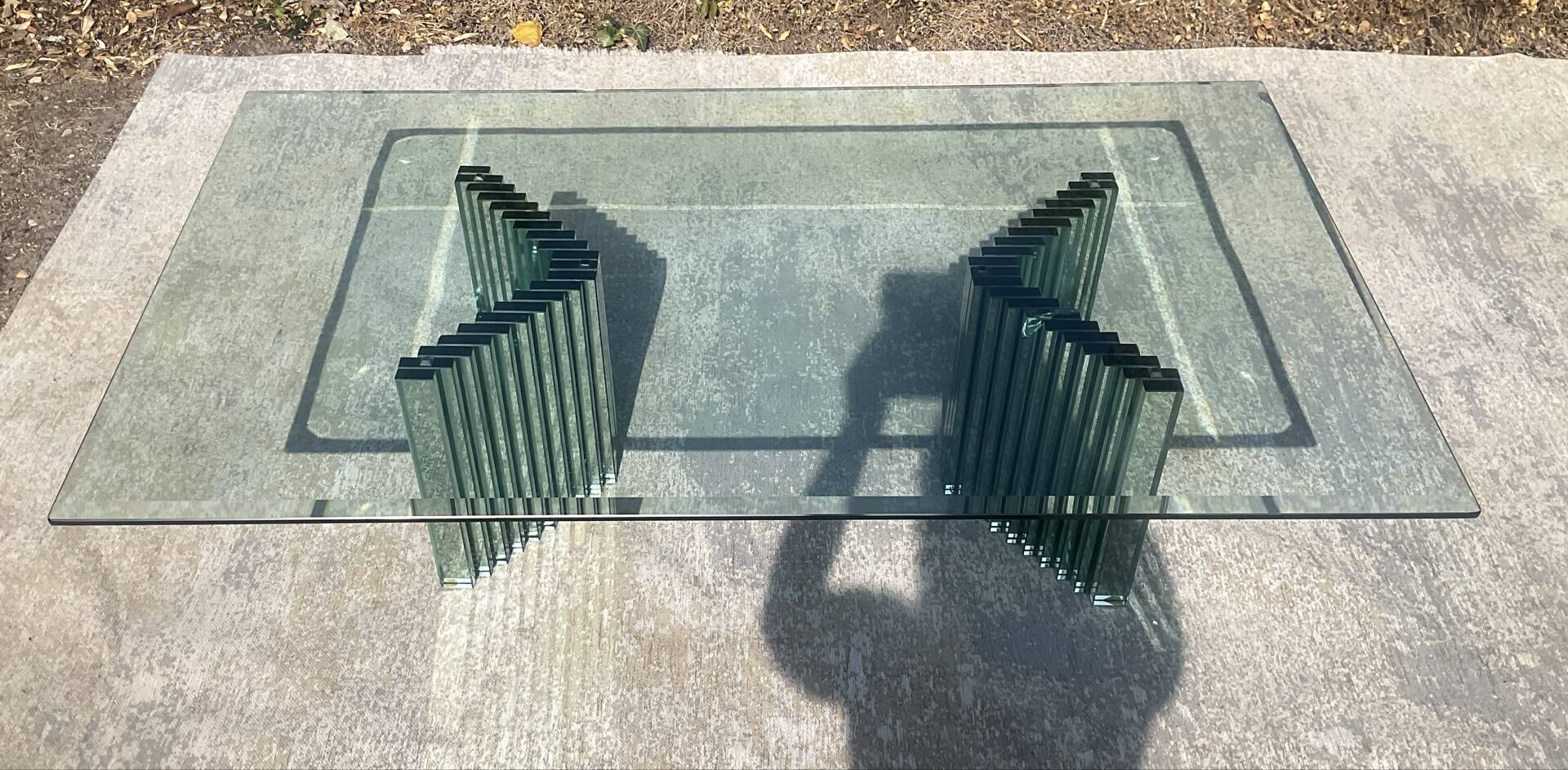 Table basse Luigi Massoni des années 80