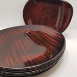 Salins Bahama 6 dessert plates & dish