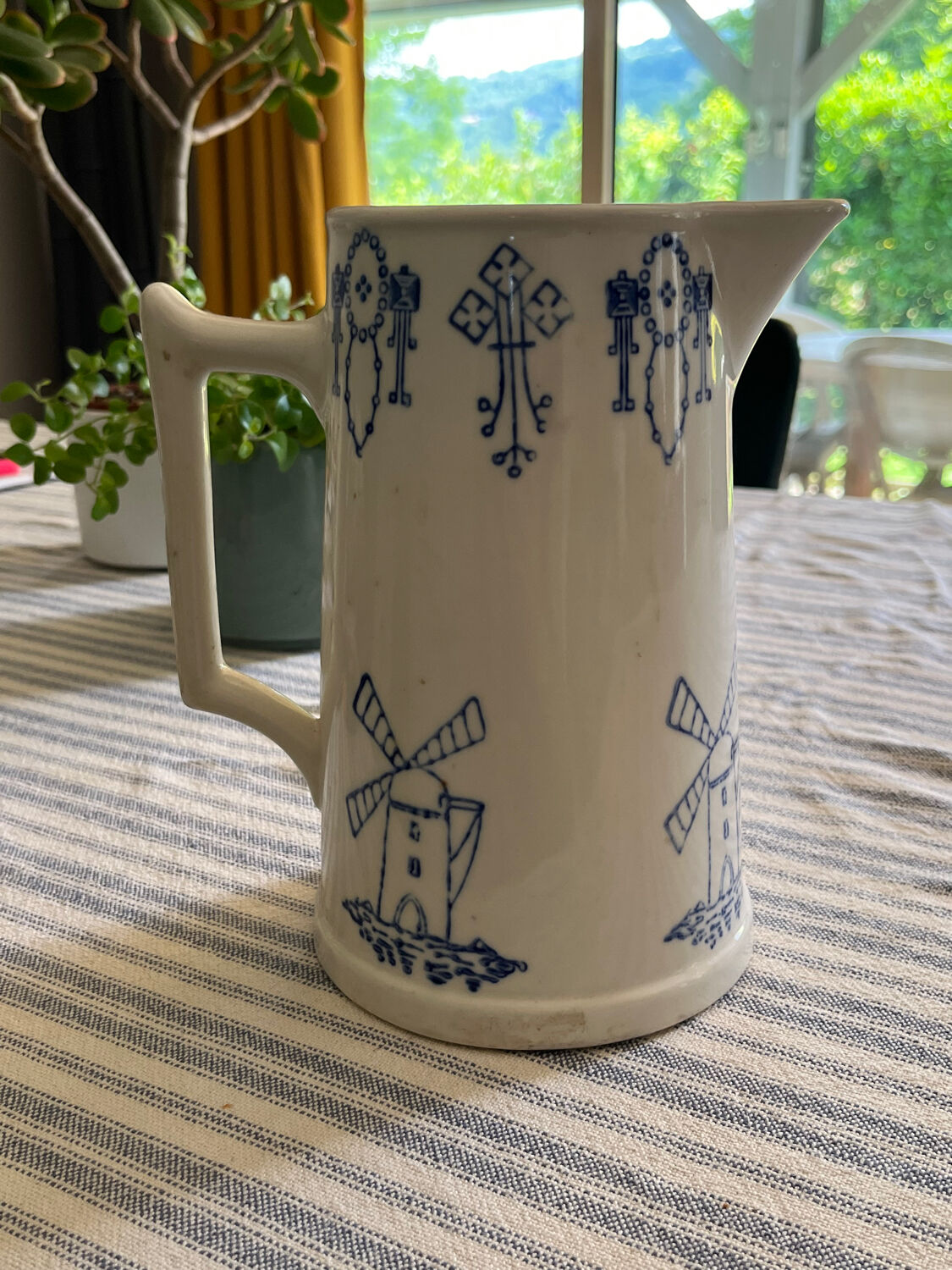 Old earthenware pitcher