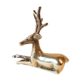 Cerf laiton doré vintage